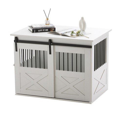 Furniture style dog - dog, crate