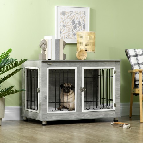 Pawhut dog crate - crate, furniture