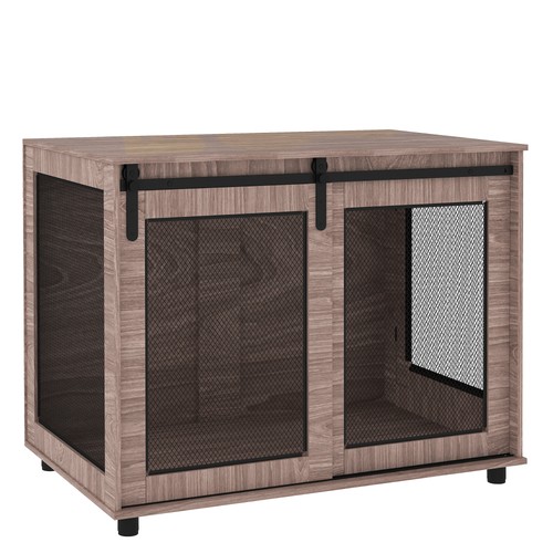 Dog crate furniture with - crate,