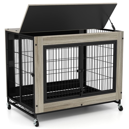 Costway dog crate furniture - costway,
