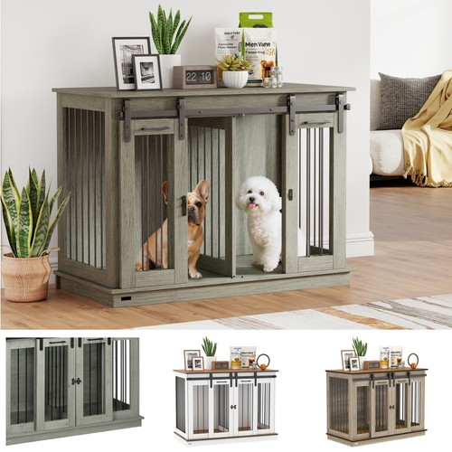 Pawhut dog crate furniture for - dog,
