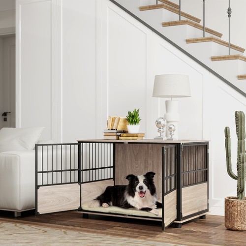 100cm dog crate furniture - dog,