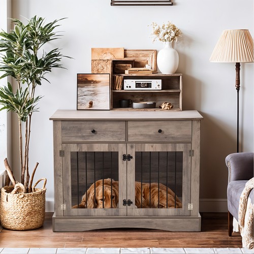 Dog crate end - dog,