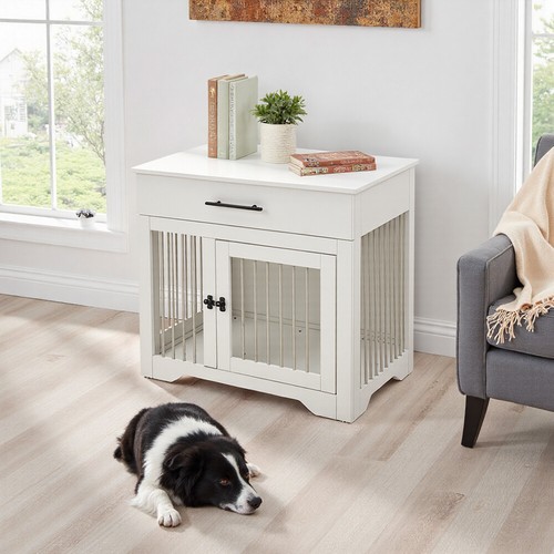 Dog crate furniture wooden - crate,