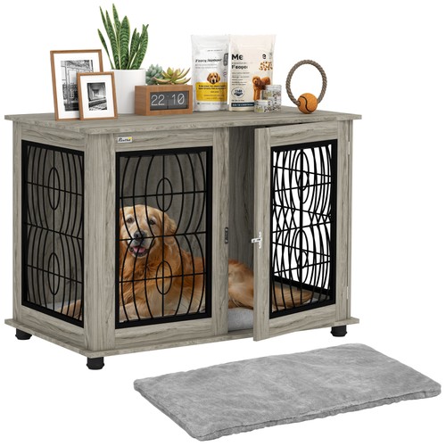 Pawhut dog crate furniture - dog,