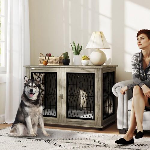 118l dog crate furniture table - 118l,