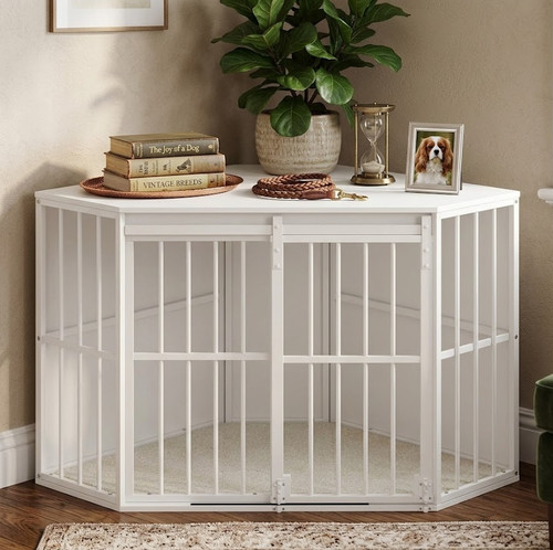 Corner dog crate furniture - corner,