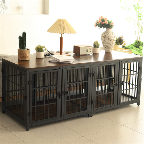 Dog crate furniture - furniture, wooden
