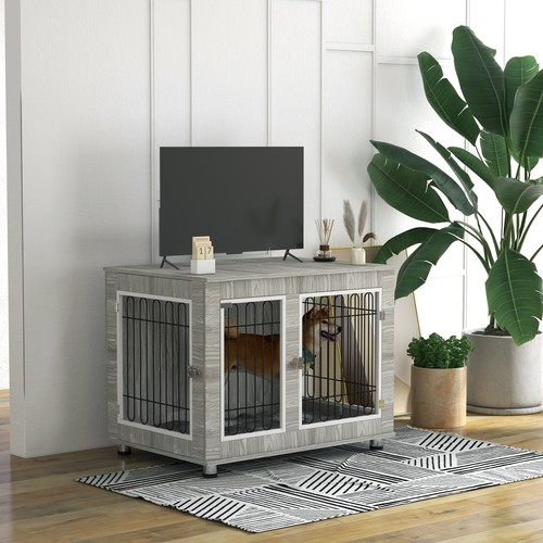 Pawhut dog crate furniture - dog,