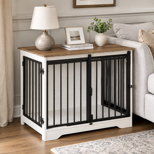 Dog crate furniture - furniture, wooden