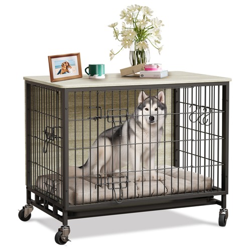 Dog crate furniture for medium - crate,