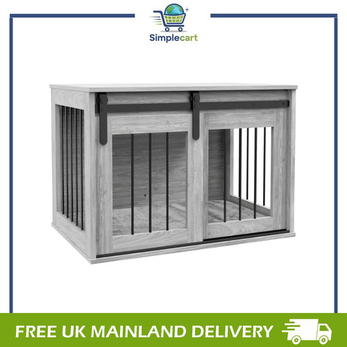 Dog crate furniture with - crate,