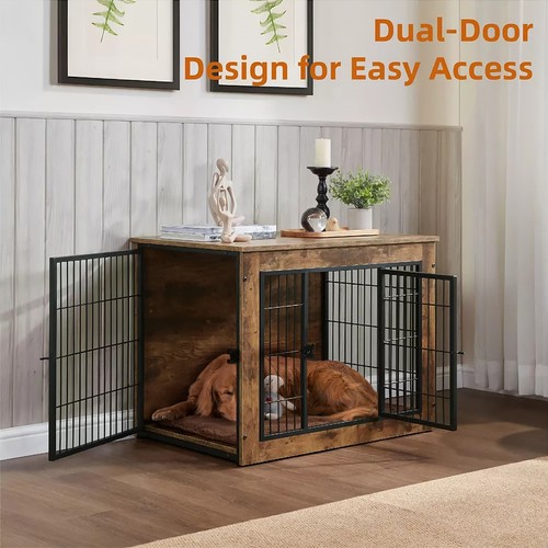 Wooden dog crate - dog,