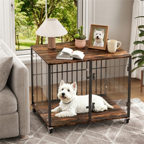 Dog crate kennel end table - crate,