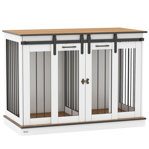 Dog crate furniture for large - dog,