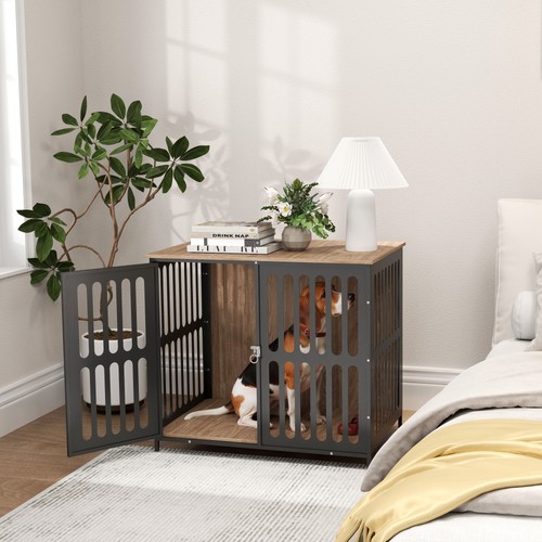 Dog crate furniture with - dog,