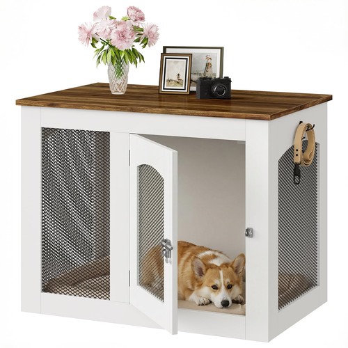 Farmhouse dog crate furniture - farmhouse,