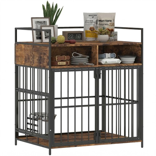 Pawhut dog crate furniture - dog,