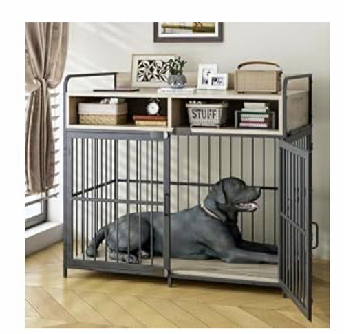 Large wood steel dog - large,