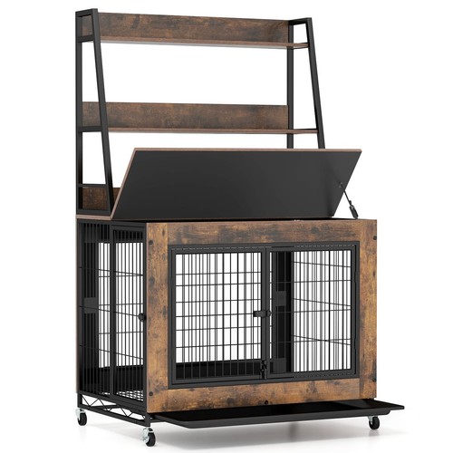 Costway dog crate furniture - costway,