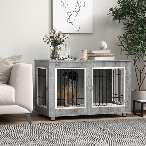 Pawhut dog crate furniture - dog,