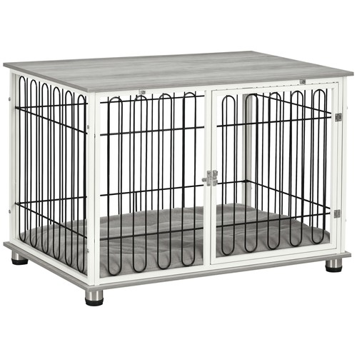 Pawhut dog crate furniture end - dog,