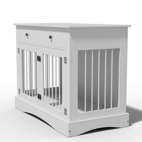 Large dog crate - crate, furniture
