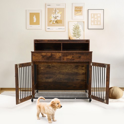 Wooden dog crate - crate, cage