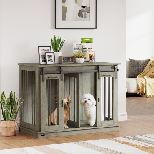 Pawhut dog crate furniture - crate,